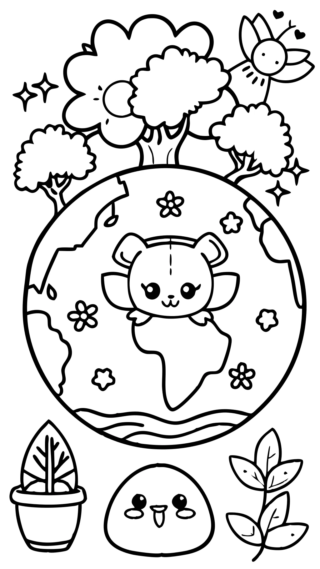 earth day coloring pages free printable